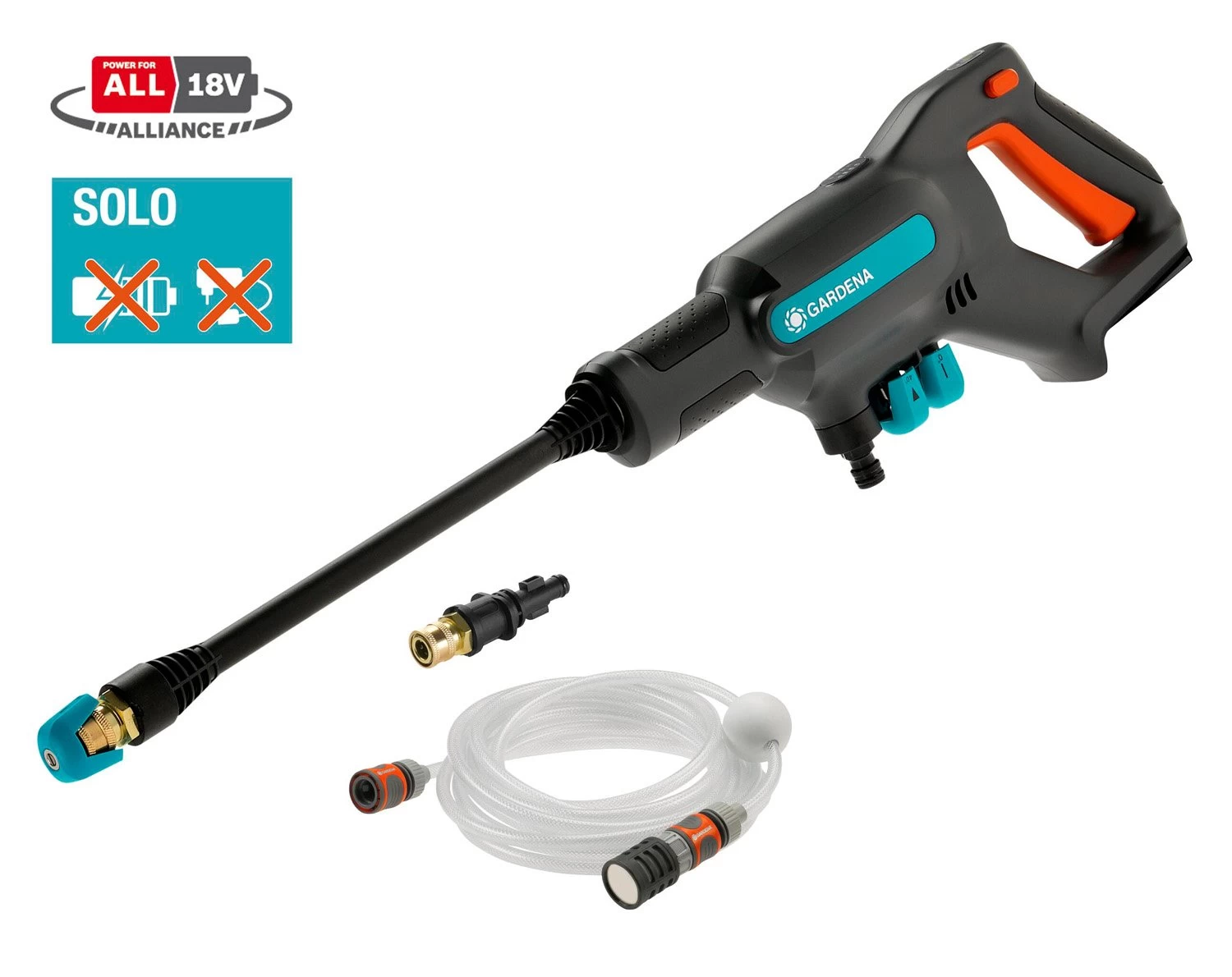 GARDENA Accu Hogedrukreiniger AquaClean 18V Solo 2 GARDENA Accu Hogedrukreiniger AquaClean 18V Solo - Afbeelding 2