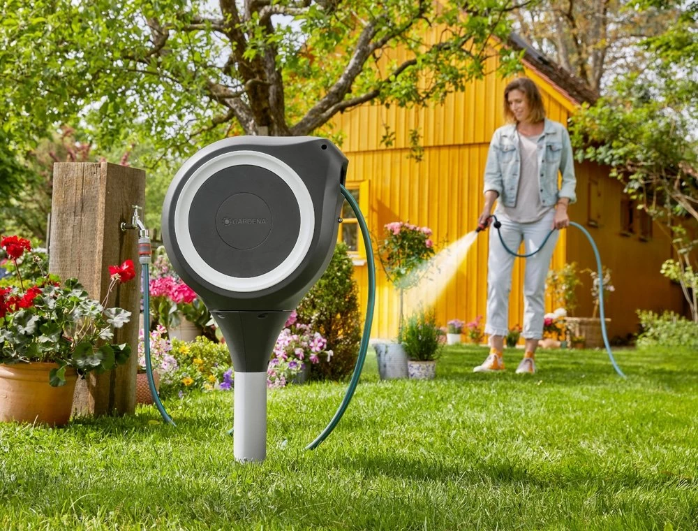 GARDENA Tuinslangenbox 15 RollUp S Wit 2 GARDENA Tuinslangenbox 15 RollUp S Wit - Afbeelding 2