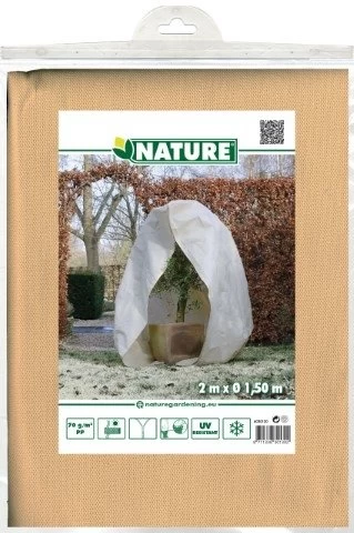 Nature Winterafdekhoes Met Rits Beige Ø150cmx2m 70 G/m² 1 Nature Winterafdekhoes Met Rits Beige Ø150cmx2m 70 G/m²