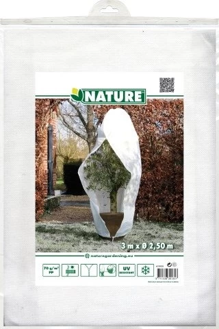 Nature Winterafdekhoes Met Rits Wit Ø250cmx3m 70 G/m² 1 Nature Winterafdekhoes Met Rits Wit Ø250cmx3m 70 G/m²
