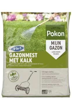 Pokon Gazonmest Met Kalk 8,4kg Voor 125m²